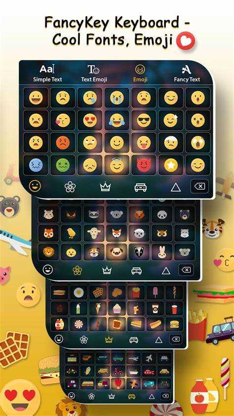 особенности emoji font keyboard